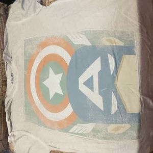 Marvel Captain America Light Grey T-Shirt